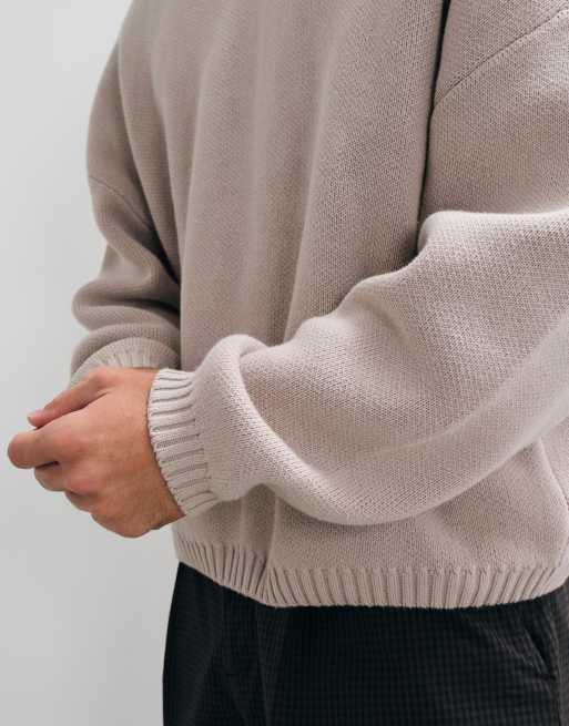 Weekday jersey oversize en crema, 3 de 5