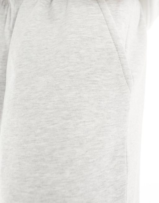 Weekday - Jersey short in gemêleerd grijs, 4 van 5