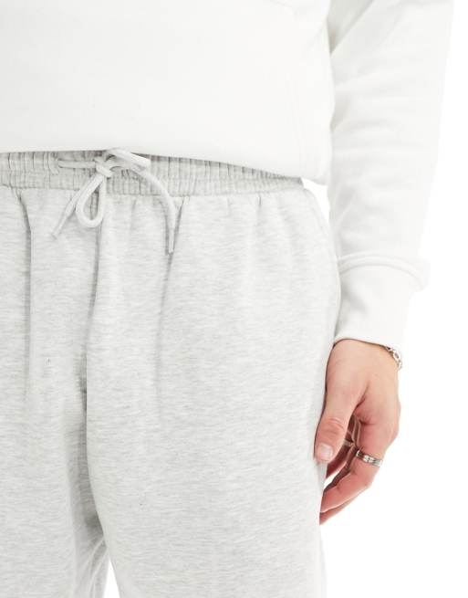 Weekday - Jersey short in gemêleerd grijs, 5 van 5
