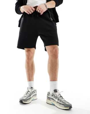 Weekday Weekday jersey shorts in Black