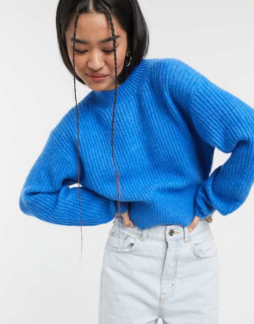 Bright blue jumper hotsell