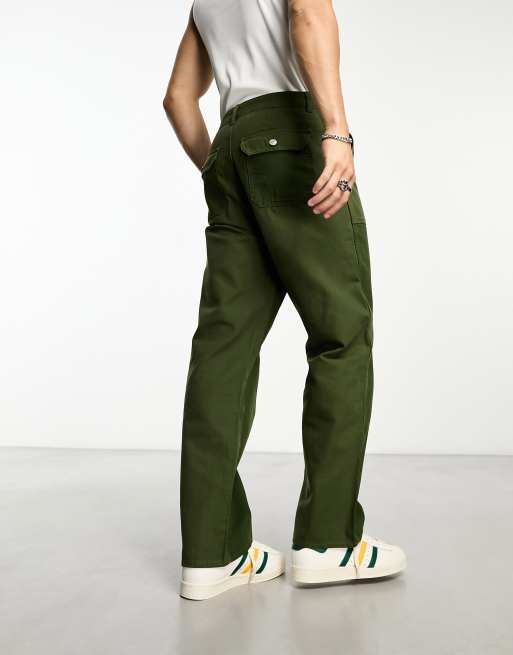 Weekday - Joel - Pantalon style fonctionnel - Kaki