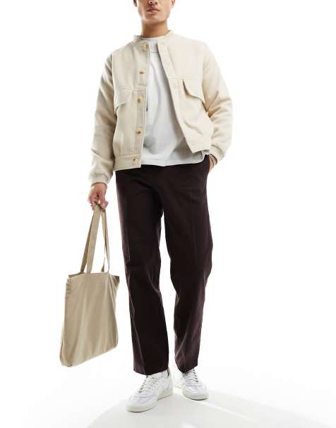 Weekday joel relaxed chinos in brown - view 1