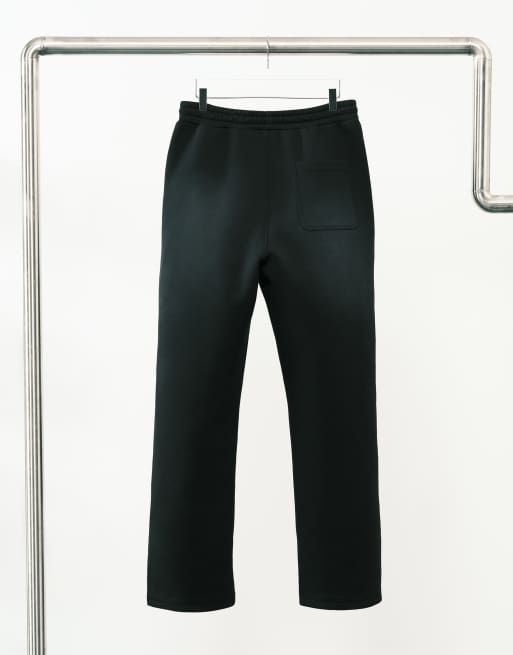 Weekday – Jogginghose aus Material in Neoprenoptik in verwaschenem Schwarz, Kombiteil, 3 von 5
