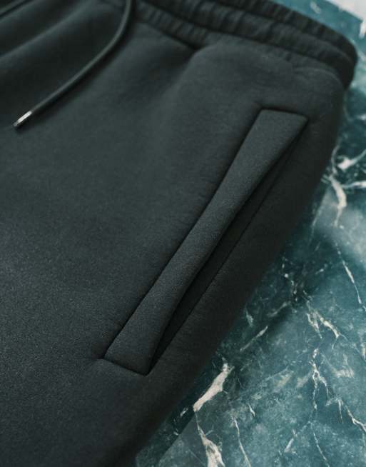 Weekday – Jogginghose aus Material in Neoprenoptik in verwaschenem Schwarz, Kombiteil, 5 von 5