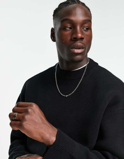 Weekday john oversized jumper in black ASOS
