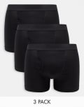 [Weekday] Weekday Johnny 3-pack boxer set in black XL BLACK
