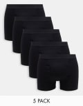 [Weekday] Weekday Johnny 5-pack boxer set in black XS BLACK
