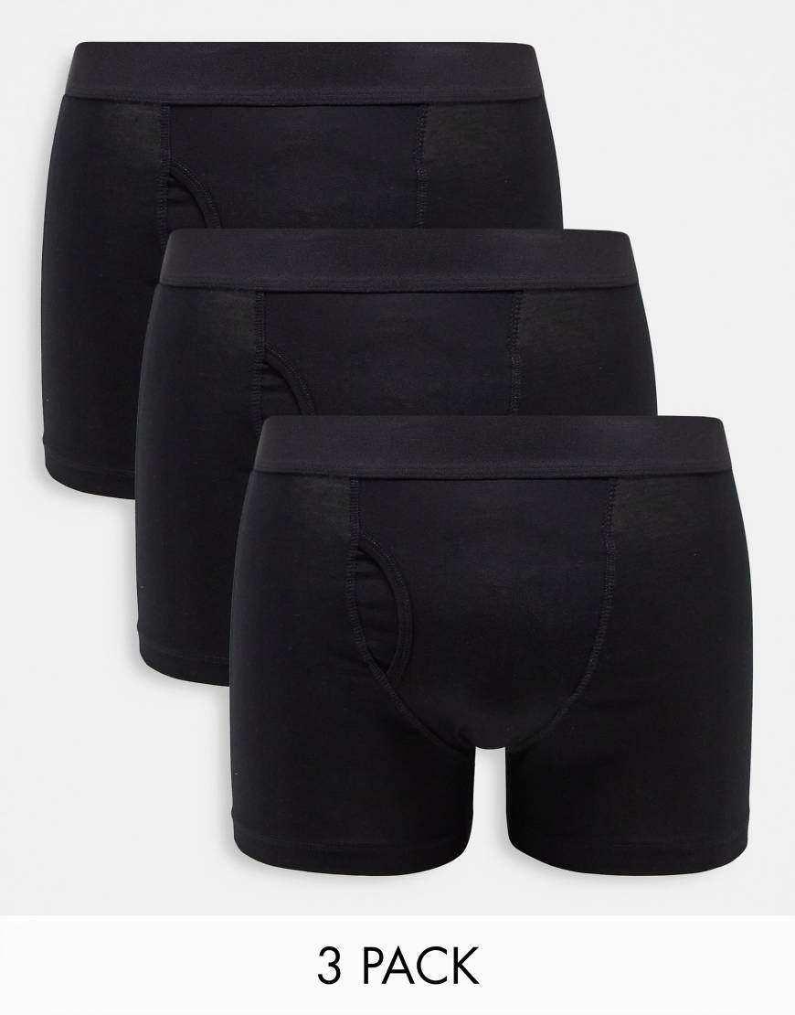 Johnny - Schwarze Boxershorts im 3er-Set Schwarz XS