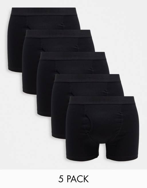 Weekday - Johnny - Set van 5 boxershorts in zwart 