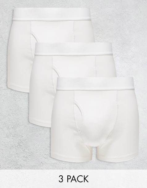 Weekday – Jonny – 3er-Pack Boxershorts in Weiß - view 1
