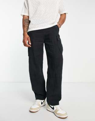Pantalon Homme 120% Lino - Taille 30/28 - Lin Respirant Style Preppy Hipster - Occasion Très Bon état