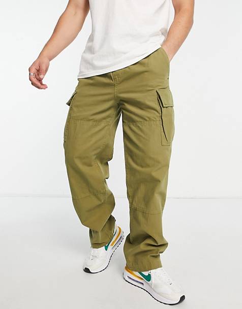 Nero Logo-print cargo trousers Farfetch Uomo Abbigliamento Pantaloni e jeans Pantaloni Pantaloni cargo 