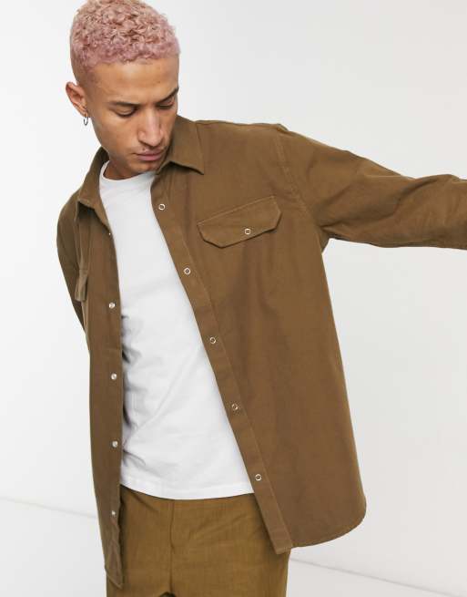 Weekday - Jud - Camicia marrone