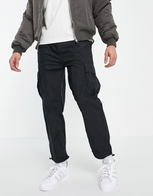 Weekday – Juno – Svarta mjukisbyxor i nylon