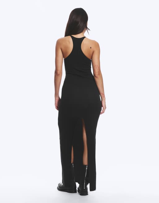 Weekday - Jurk met racerback in zwart, 4 van 5