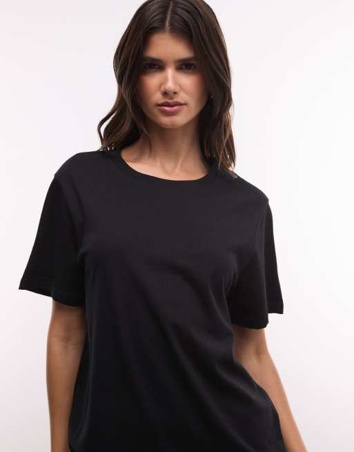 Weekday – Kastiges Oversize-T-Shirt in Schwarz, 4 von 4