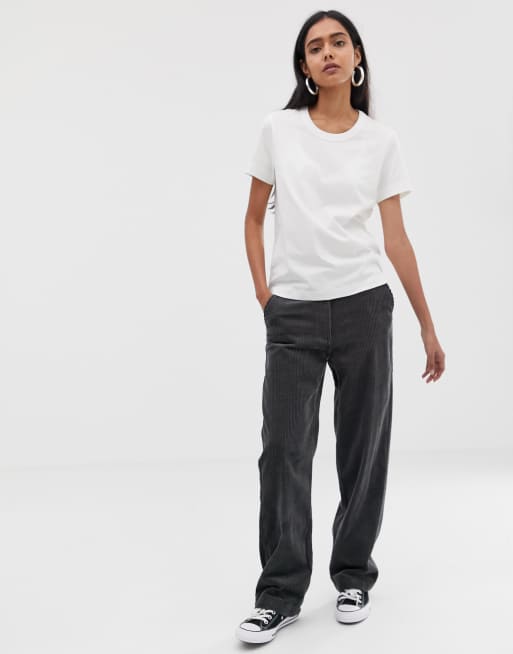 Weekday – Kate – Vit t-shirt, 4 av 4