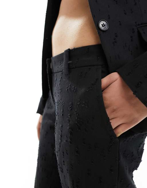 Weekday – Keela – Hose in Schwarz mit Jacquard-Punktemuster, Kombiteil, 2 von 5