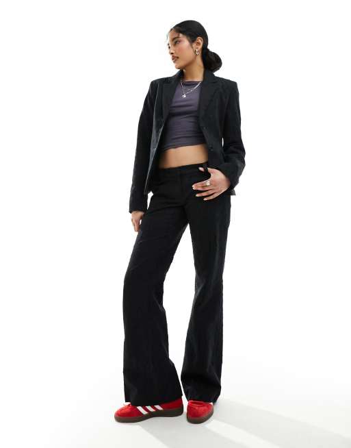 Weekday – Keela – Hose in Schwarz mit Jacquard-Punktemuster, Kombiteil, 5 von 5
