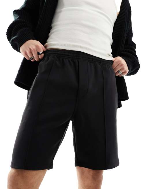 Weekday Ken Relaxed Fit Shorts In Black Asos 5848