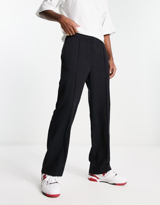 Weekday Ken Straight Leg Joggers In Black Asos 4042