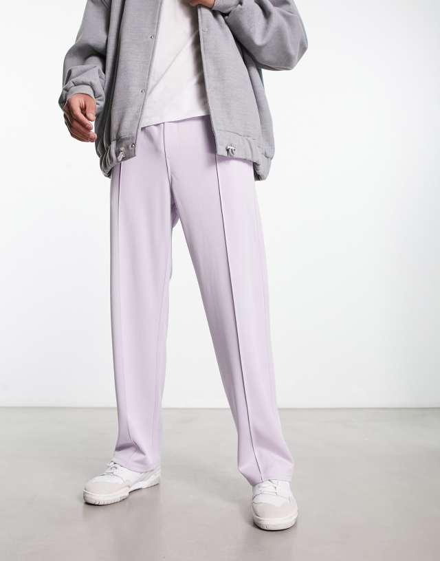 Weekday Ken tracksuit pants in lilac