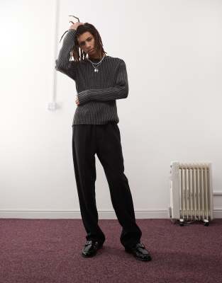 Weekday Weekday Ken tracksuit trousers in black