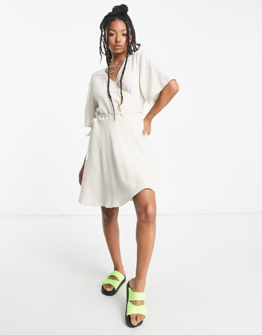 Next linen 2024 mix dress