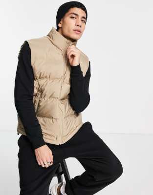 WEEKDAY Kip Puffer Vest in Green | endource