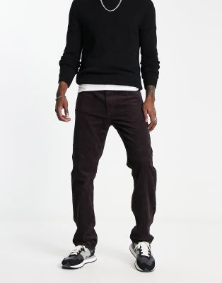 Weekday Klean Cord Pants In Brown