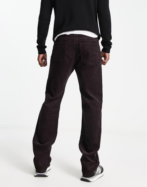 Weekday klean cord trousers in brown, 2 of 4