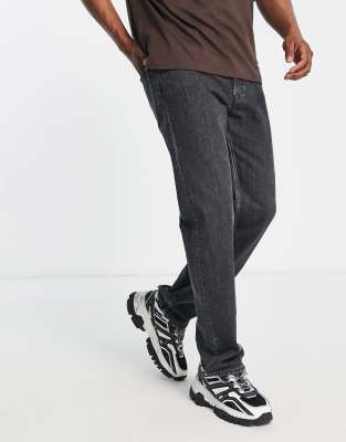 Weekday Weekday klean straight jeans in nova black