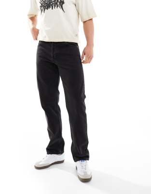 klean straight leg jeans in black