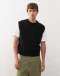 [Weekday] Weekday knitted singlet in black XS Black
