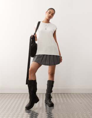 Weekday Knitted Tank Top In White