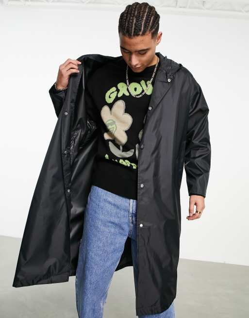 Weekday Konstantin Manteau a capuche Noir