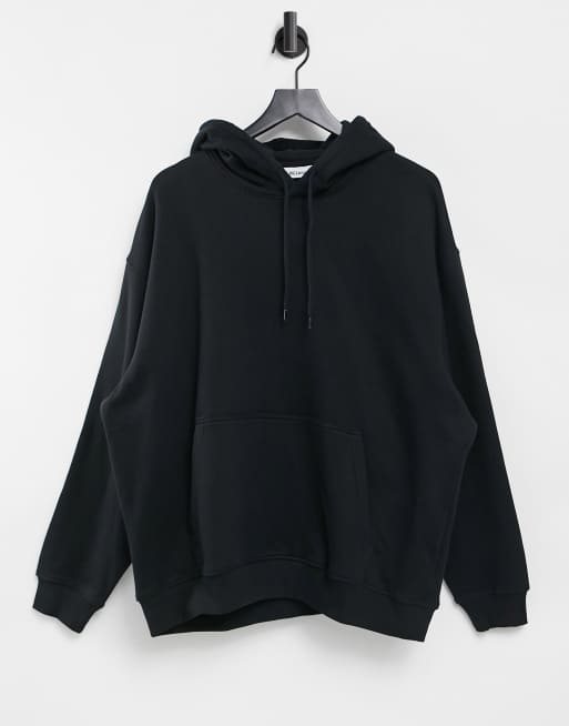 Weekday – Kori – Kapuzenpullover in Schwarz