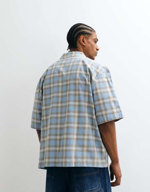 Weekday – Koszula oversize w niebieską kratkę, 4 z 5