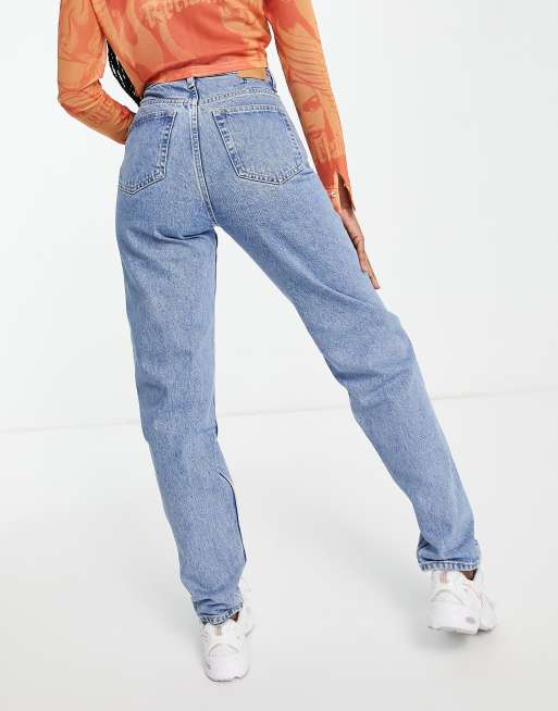 Weekday - Lash - Mom jeans met extra hoge taille in hanson blauw, 2 van 4