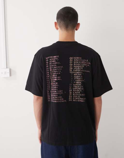 Weekday – Lässig geschnittenes Oversize-T-Shirt in Schwarz mit Drachenprint im Vintage-Design , 3 von 5
