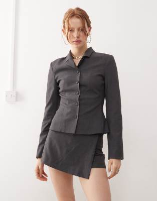 Layton tailored skort in dark gray - part of a set