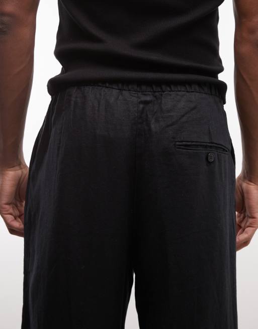 Weekday – Leinenhose zum Hineinschlüpfen in Schwarz, exklusiv bei ASOS , 4 von 5