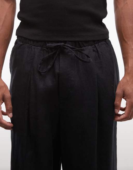 Weekday – Leinenhose zum Hineinschlüpfen in Schwarz, exklusiv bei ASOS , 5 von 5