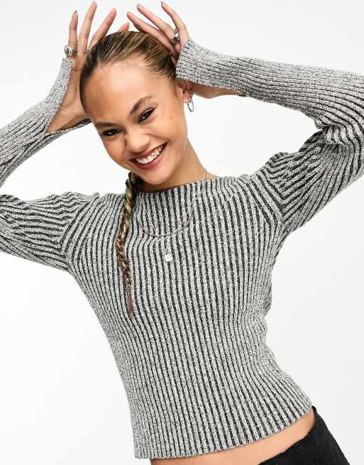 Tight hot sale ribbed sweater