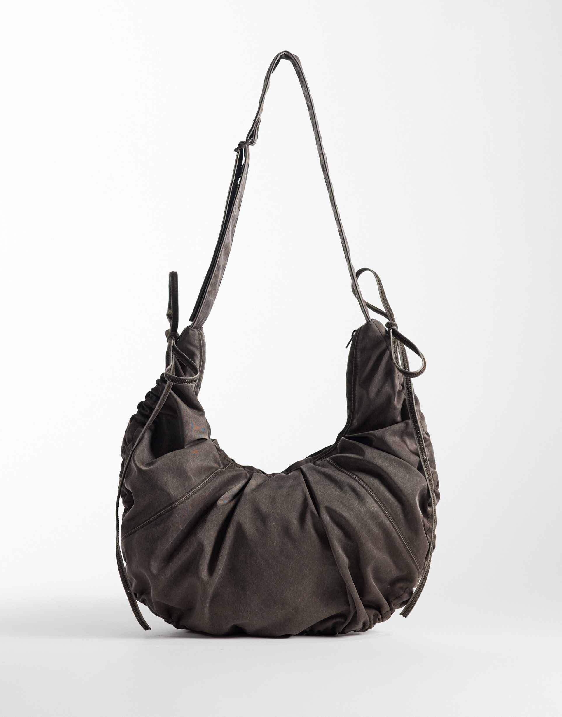 weekday leyla cross body bag in dark brown
