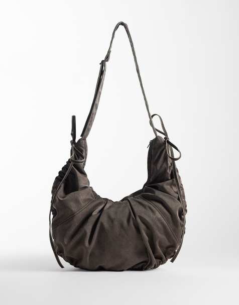 Weekday Leyla crossbody bag in dark brown - view 1