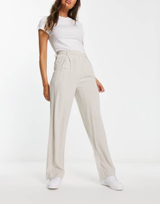 Linen mix trousers new arrivals