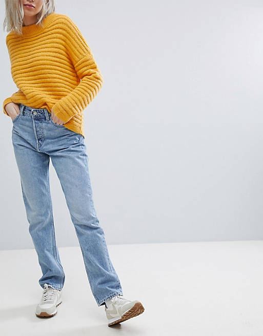 Weekday Line Vintage Look Straight Leg Jean