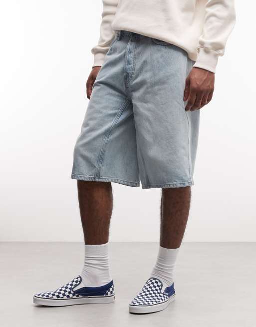 Weekday – Ljusblå, långa shorts i denim, 3 av 5
